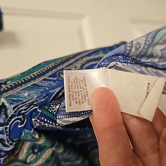 Roz & Ali Paisley Blouse 2x - Picture 6 of 6